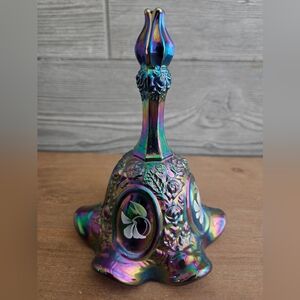 Fenton Iridescent Multicolor Floral Bell